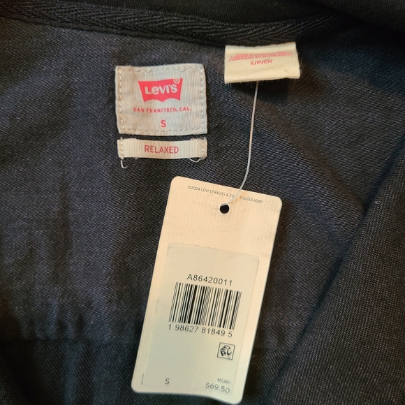 Levi's Dark Gray Relaxed Shirt - Picture 2 of 5